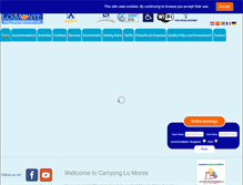 Tablet Screenshot of campinglomonte.com